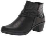 Easy Street Womens Faux Leather Booties Ankle Boots Damita DMITA Black 7N