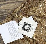 Anne Klein Womens Sleeveless Draped Mock Neck Sequin Midi Dress Gold Yellow L