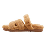 Wild Fable Womens Hayley Shearling Sandals 90870705 Tan Brown 10M