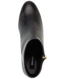 DKNY Womens Side Zip Crosbi Booties K3021605 Black Leather 8M