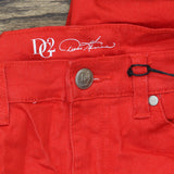 DG2 BY Diane Gilman Womens Virtual Stretch Cropped Skinny Jeans 675243 Red 8P
