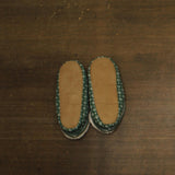 Auden Womens Fair Isle Knit Slipper Sock with Faux Fur Lining 94713669 Green S/M