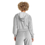 Universal Thread Womens Leisure Studio Velour Hoodie Sweatshirt 92090310 Gray L