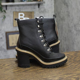 A New Day Womens Block Heel Tessa Winter Boots 88375332 Black 5M