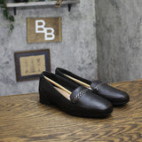 Clarks Juliet Mia Leather Loafer Flat 26186950 Black 5.5M