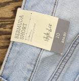 Style & Co. Womens Bermuda Roll Hem Jean Jorts Shorts 100149269MS Delray Blue 10