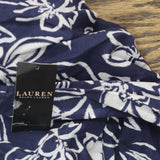 Lauren Ralph Lauren Allora Floral Shirt Cover Up Button Up Allora Floral Blue L