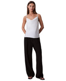 Calvin Klein Womens Cowlneck Camisole Double Strap 44C198G Tofu Off White XL