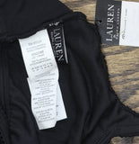 Lauren Ralph Lauren Square Neck Over-the-Shoulder One-Piece Swimsuit Black 12