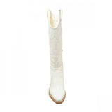 Wild Fable Womens Kenzi Western Boots with Memory Foam Insole Ivory Off White 8M