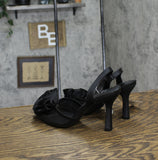 A New Day Womens Fleur Florette Slingback Heels 90972826 Black 7.5M