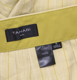 Tahari ASL Womens Woven Stripe Pants Trousers PJM006-TK Ochre Brown Multi 4