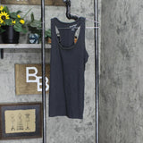 Universal Thread Women's Slim Fit Rib Racerback Tank Top Charcoal Gray S