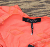 Energie Active Juniors Diana Cowl-Neck Burnout Tank Top Fiery Coral Pink XL