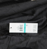 DKNY Satin Colorblocked Slip V Neck Midi Dress Black / Cloud / Eggshell 16