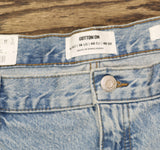 Cotton On Womens Distressed Loose Straight Jeans Lake Blue 14