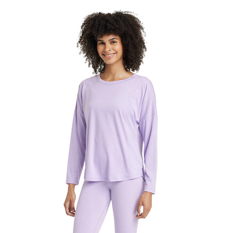 All In Motion Womens Leggings-Friendly Long Sleeve Top 90612561 Light Purple S