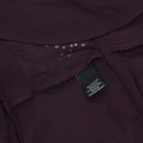 R&M Richards Womens Sheer Evening Jacket Embellished Purple 16W