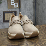 Mad Love Maryanne Platform Loafers with Memory Foam Insole Taupe Brown 9.5M