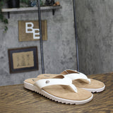 Aerosoles Jordyn Cushioned Flip Flop Thong Sandals White Faux Leather 9.5M