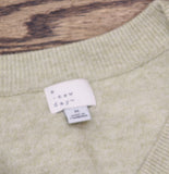 A New Day Womens Cozy Knit Relaxed V-Neck Pullover Sweater Light Green M