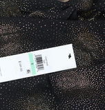 Calvin Klein Collared Self-Tie-Belt Midi Button Cuff Dress Black / Gold 8
