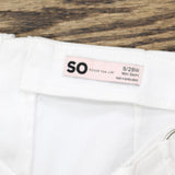 SO Womens Denim Faux Wrap Mini Skirt Skort 165f595042010e White 9