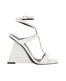 Guess Womens Bacio Wedge Dress Sandals GWBACIO3 White 8M