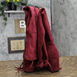Sugar Ollie Women's Over-the-Knee Dress Boots SGR-OLLIE Burgundy Micro Red 8M