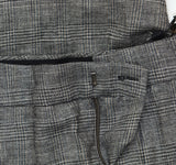 Mango Womens Wool Blend Flared Leg Suit Pants Gray Brown Check EUR 38 (US 5)