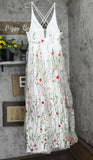 City Studios Juniors Womens Embroidered Strappy-Back Gown 8502JK6ATP White 15