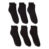 Hanes Womens 6 Pairs Cushioned Ankle Socks 15757571 Black 5-9