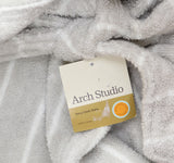 Arch Studio Terry Bath Robe Belted 100202466LX Gray Cloud Stripe L / XL