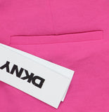 DKNY Aero Crepe Mid Rise Wide Leg Pants XD5P2051 Vivid Pink 14P