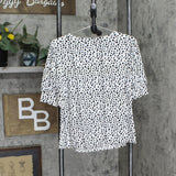 Ny Collection Womens Petite Printed Balloon Sleeve Top PITU0415P