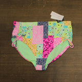 Salt + Cove Bottoms with Adjustable Side Ruching Boho Bliss Green Multi 2X