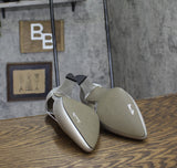 Easy Street Womens Moonlight Dress Block Heel Pump Silver Satin Gray 9W