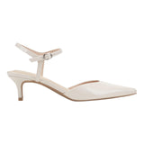 Bandolino Rose Pointed Toe Kitten Heel Pump BNROSE3 Ivory Off White 8M