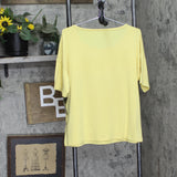 Disney Womens Mickey Mouse Pajama Shirt Top M8901185MK Yellow M