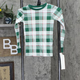 Carter's Boys 4-14 Holiday Snug Fit Pajama Shirt Top 3O111610 Green Plaid 8