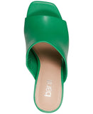 Bar III Womens Heeled Cherr Slide Sandals 10015330500 Green 9M