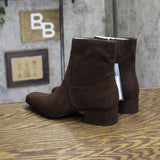Universal Thread Ankle Boots with Block Heel and Memory Foam Insole Brown 5.5W
