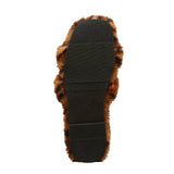 A New Day Womens Sage Slip On Slippers 91315735 Leopard Brown 10M