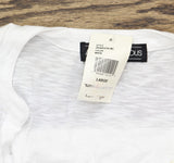 Almost Famous Juniors Sleeveless Utility Tunic Shirt top White L