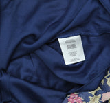 City Studio Blouson Sleeved Square-Neck Fit Flare Dress Navy Blue / Wine M