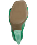 Bar III Womens Heeled Cherr Slide Sandals 10015330500 Green 9M