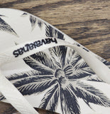 Havaianas Tropical Palm Tree Thong Flip Flop Sandals Off White / Black 9M / 10M