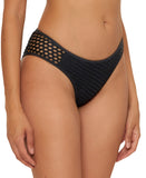 Becca Womens Standard Castaway Hipster Bikini Bottom 898457 Black L