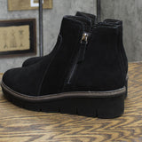 Clarks Women's Airabell Zip Ankle Boot 26163310 Black Suede 7M