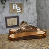 Shade & Shore Gemma Jelly Slide Sandals 94748344 Tan Brown 9M